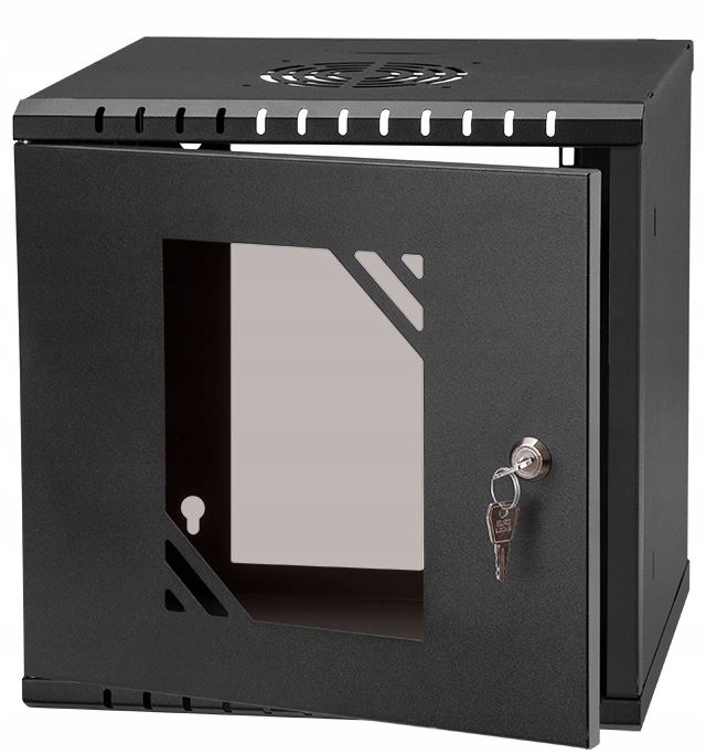 

Szafa Rack Wisząca 10 Cali 6U Głębokość 280 Czarna