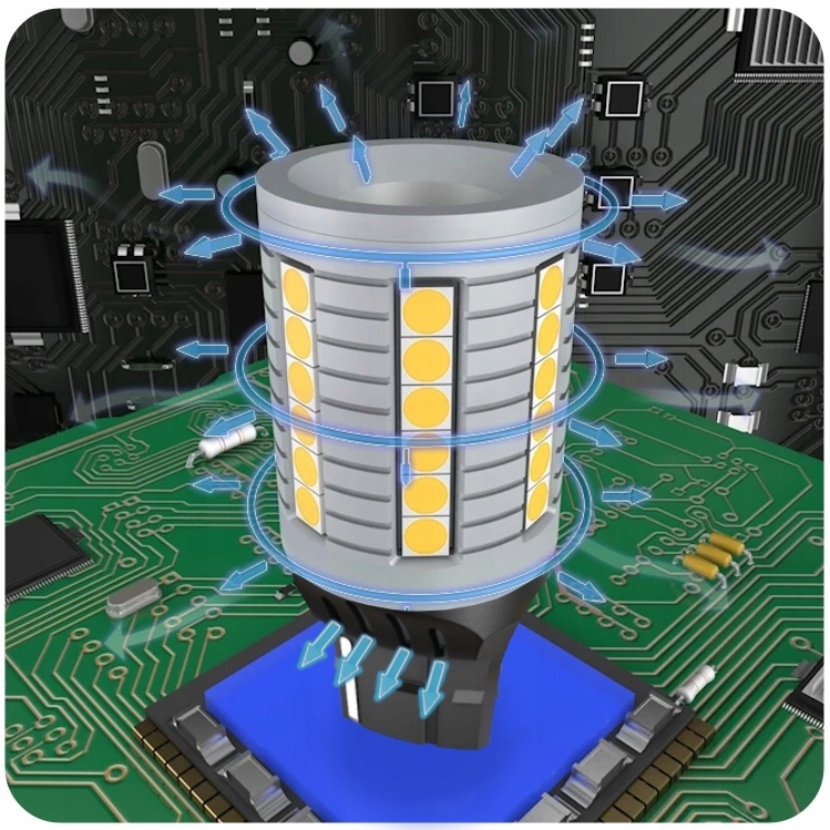 ŻARÓWKA LED W21W T20 7440 S1 45xSMD3030 2350LM CANBUS WSTECZNY DRL MOCNE Rodzaj LED