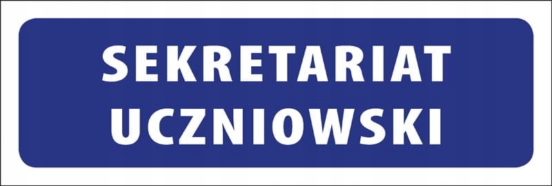 Naklejka info na drzwi - SEKRETARIAT UCZNIOWSKI