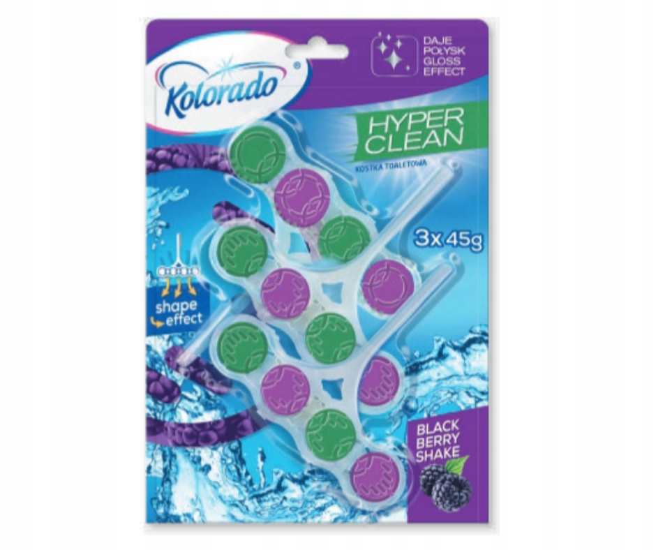 

Kolorado Hyper Clean zawieszka Wc 3x45g blackberry
