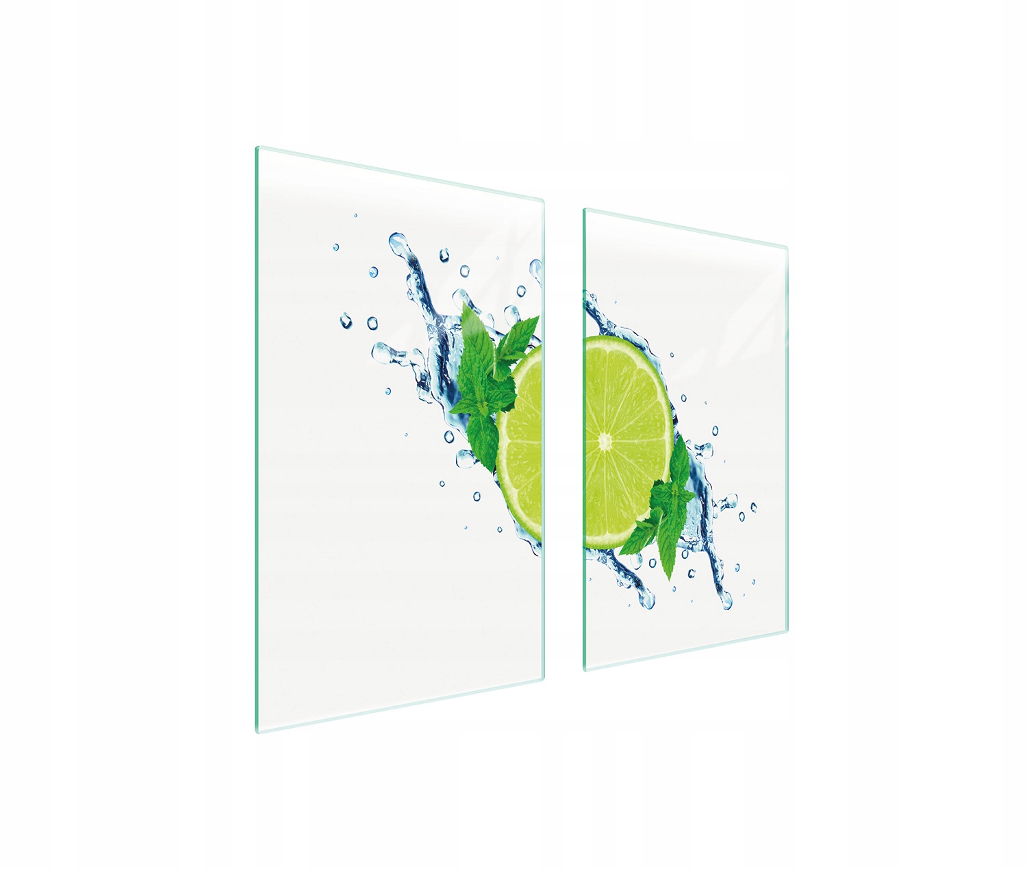 Ochranná Skleněná Deska Na Sporák 75x52 Limetka Tvrzené Sklo