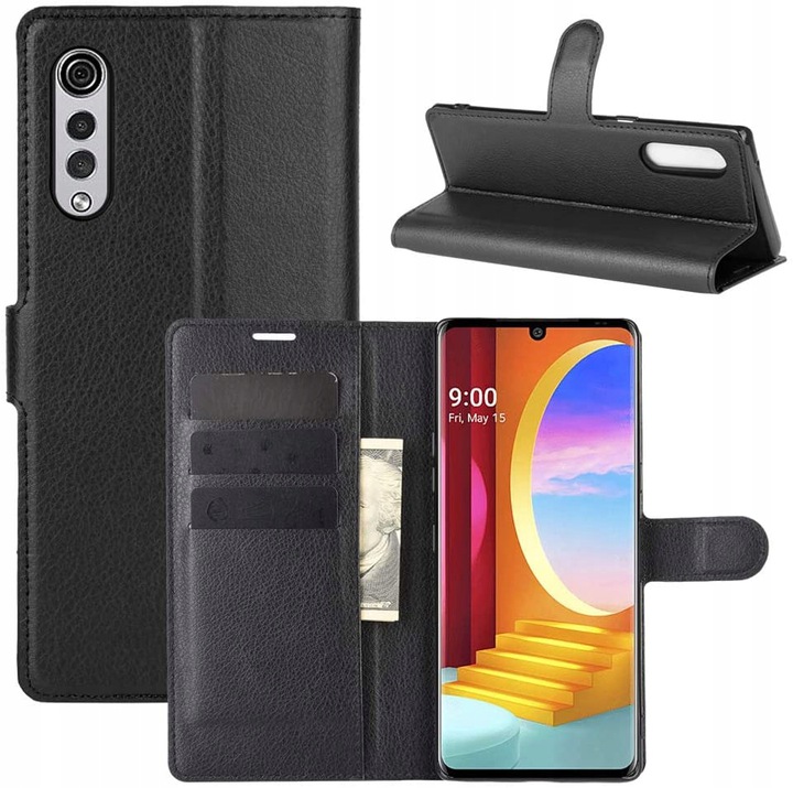 

Etui Portfel Litchi Pokrowiec Case Do Lg Velvet