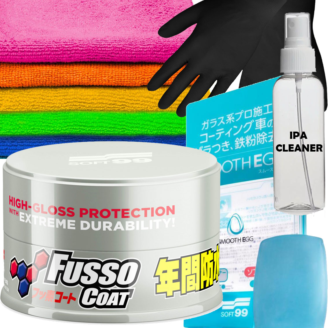 SOFT99 FUSSO COAT 12MONTHS WAX LIGHT WAX IPA ГЛИНА