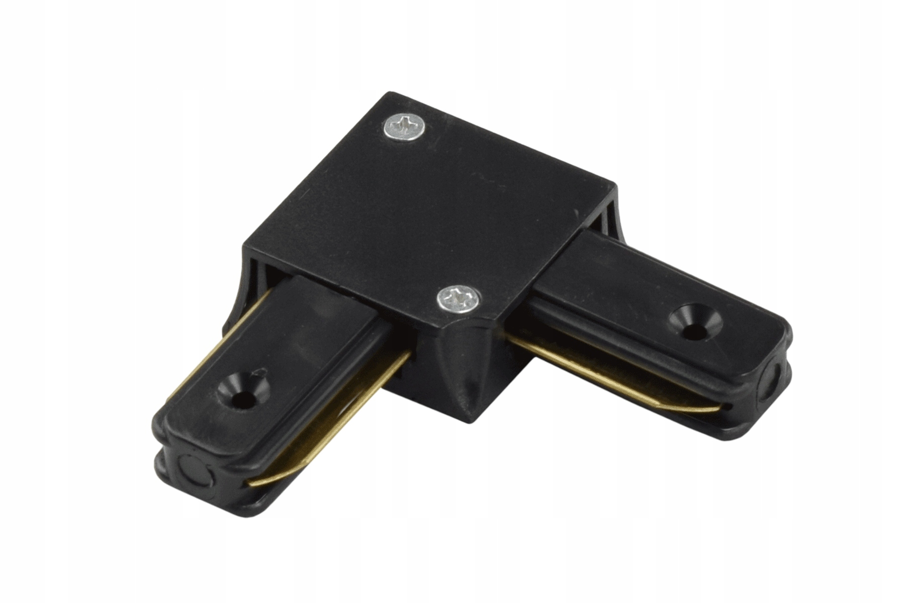 Łącznik szynowy kątowy czarny 90 stopni 1-fazowy