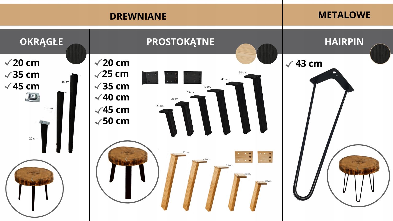Stół żywiczny Ash Angel Unikat 152616 - nogi 40 cm Materiał drewno