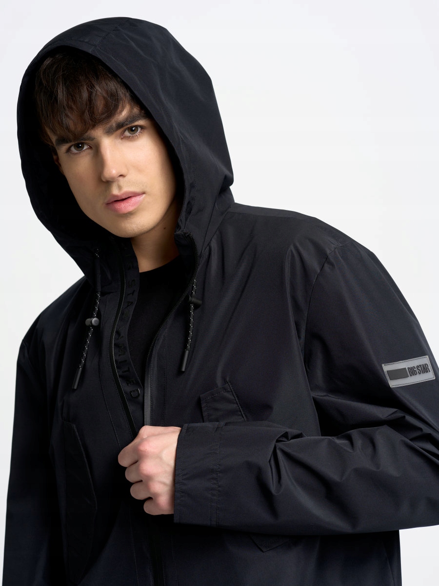 BIG STAR PŁASZCZ MĘSKI PRZECIWDESZCZOWY RACT M Długość do połowy uda