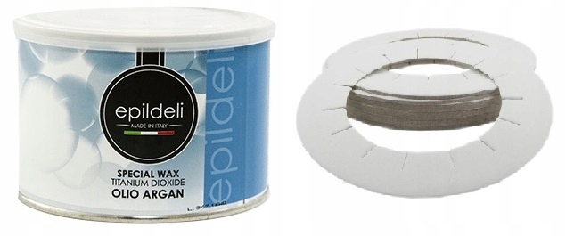 EPILDELI WOSK ARGANOWY DO DEPILACJI 400ml+osłonki