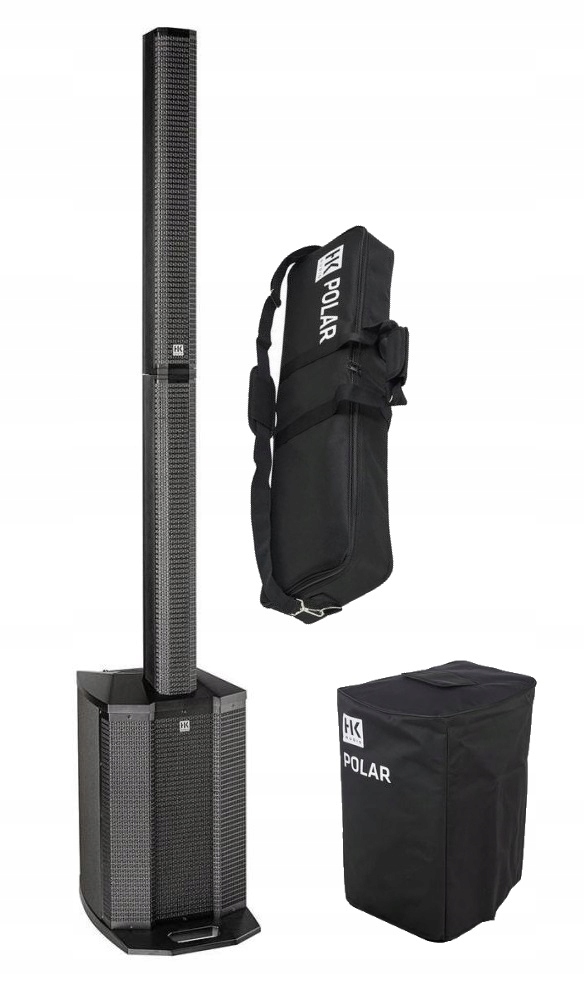 HK AUDIO POLAR 10 Z POKROWCAMI SYSTEM NAGŁOŚNIENIOWY KOLUMNA AKTYWNA