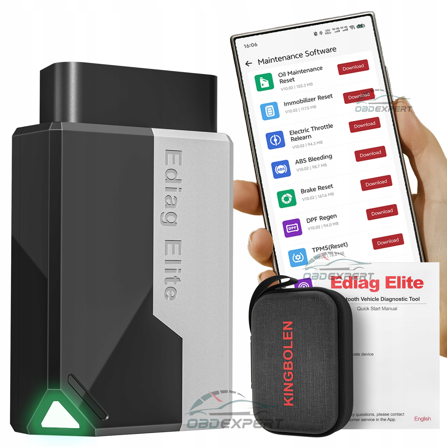 OBD2 Tester Ediag Elite Kingbolen Thinkdiag Obd J.pl