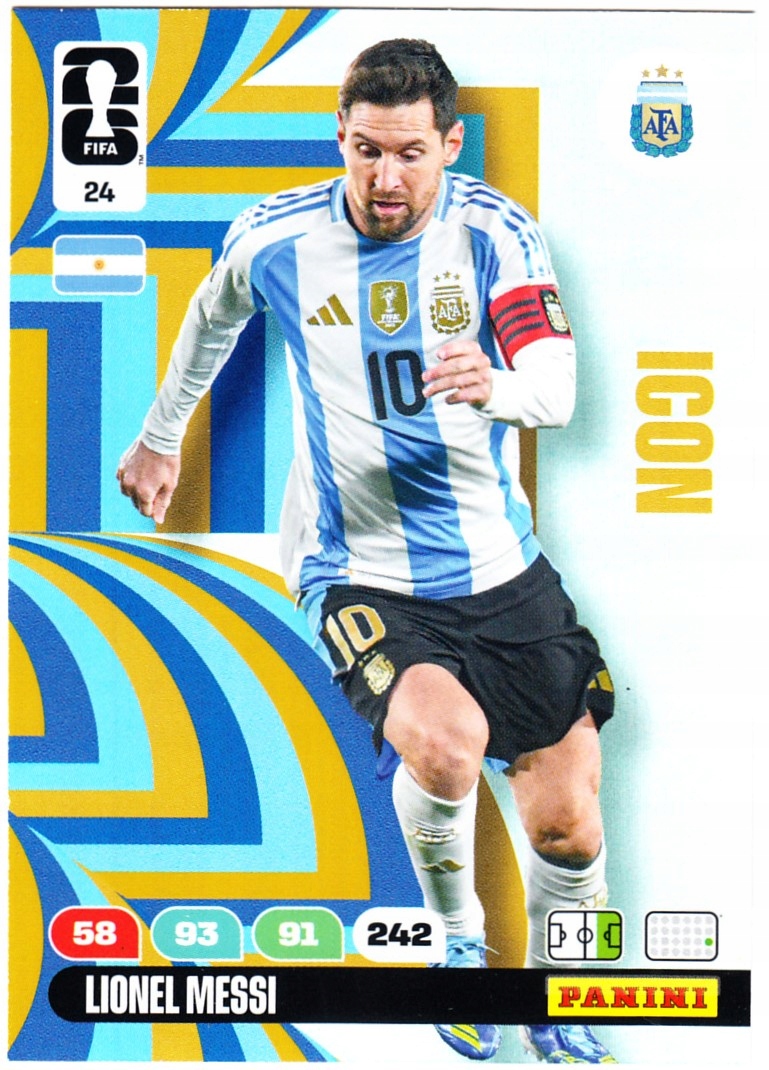 Karta Kolekcjonerska Panini Fifa World Cup 2026 Icon Lionel Messi 24