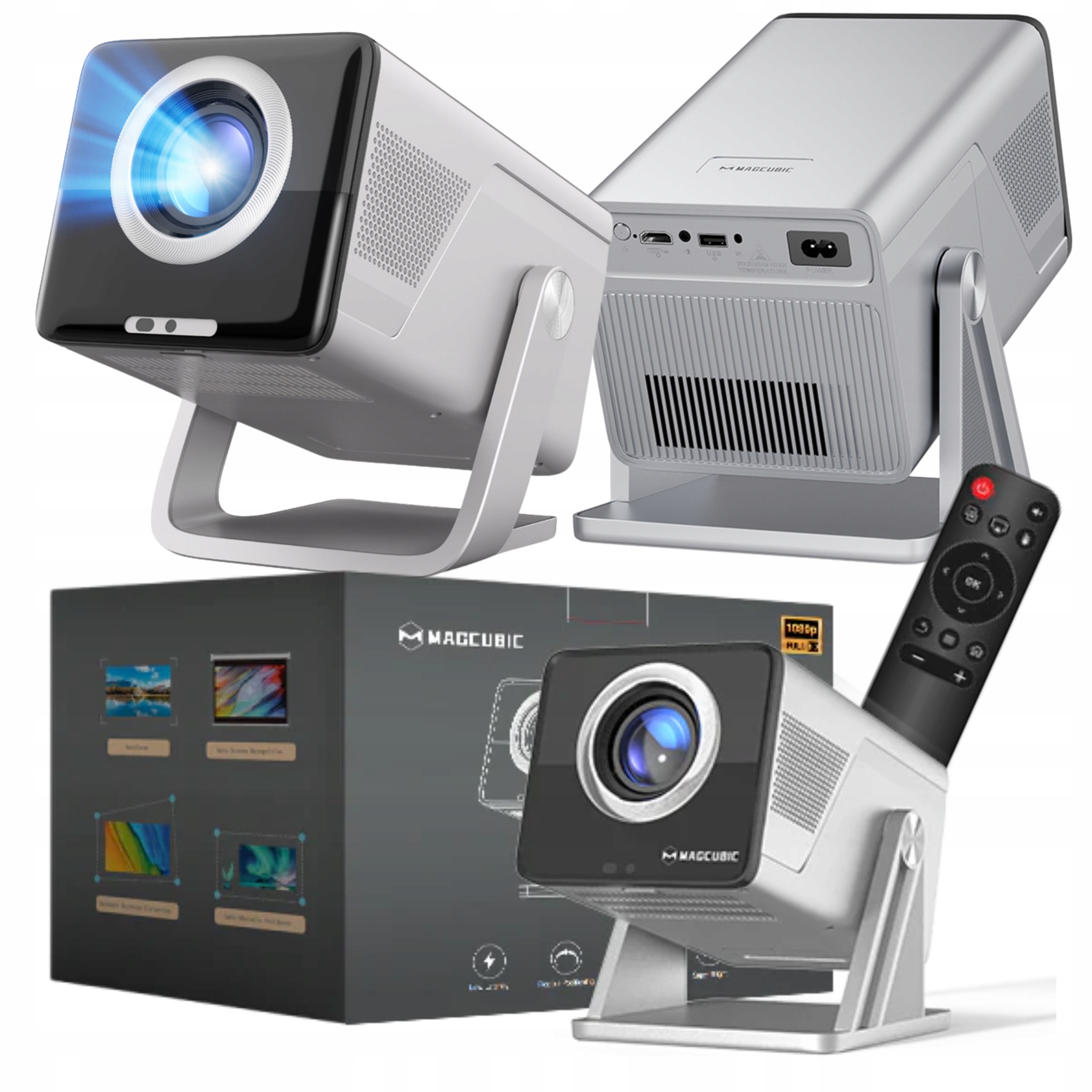 Projektor Rzutnik Magcubic X7 Smart Tv Android 14 1080p Full Hd 800 Ansi