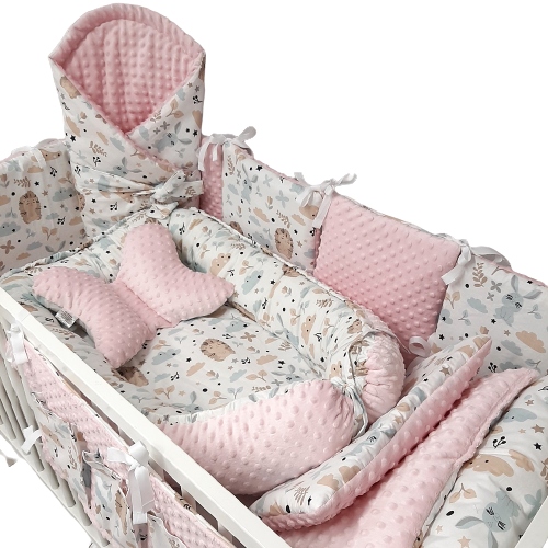 

Pościel 7 El. Do Łóżeczka Minki Kokon Kocyk Rożek