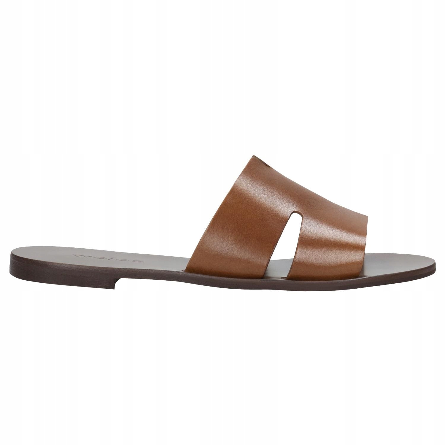 Světle hnědé dámské kožené nazouváky vel.