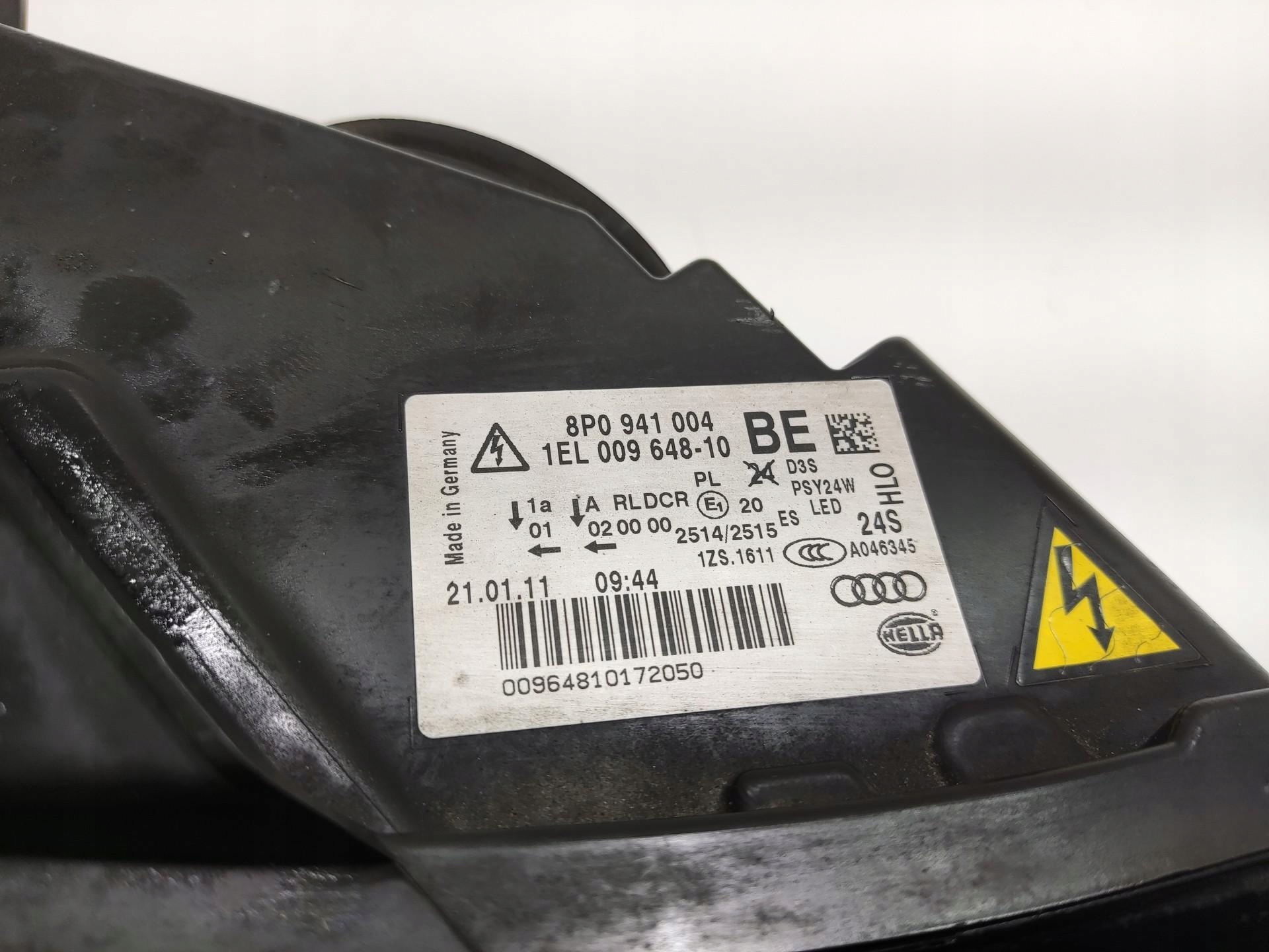 light right front XENON AUDI A3 8P LIFT 2008-2013 8P0941004BE EUROPA