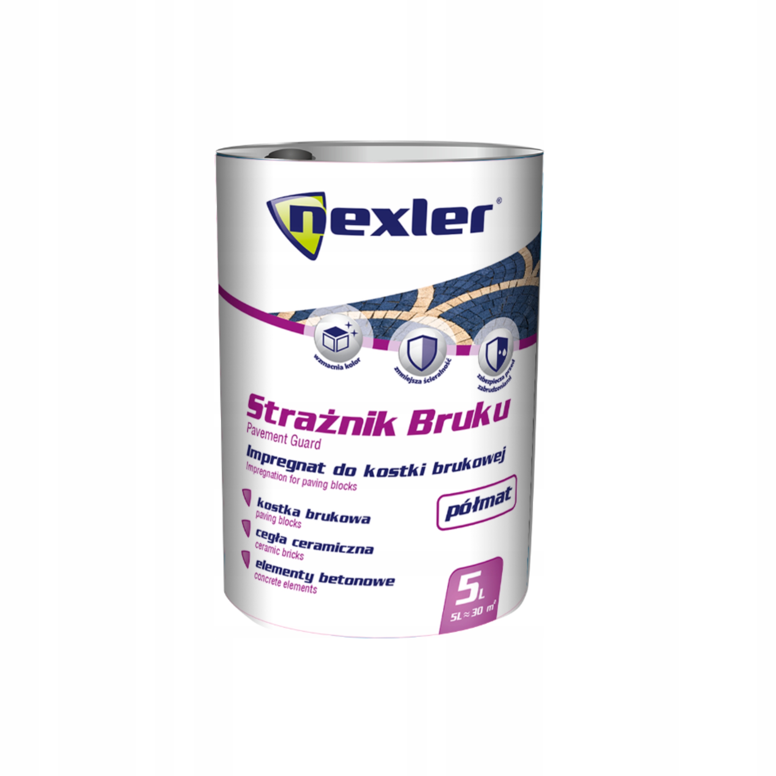 Nexler Izohan Strażnik Bruku Impregnat do kostki brukowej Półmat 5L op.