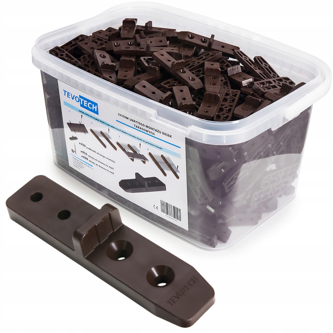 Podložky Pro Skrytou Montáž Terasových Prken Skrytá Montáž Terasa 400KS Bronz