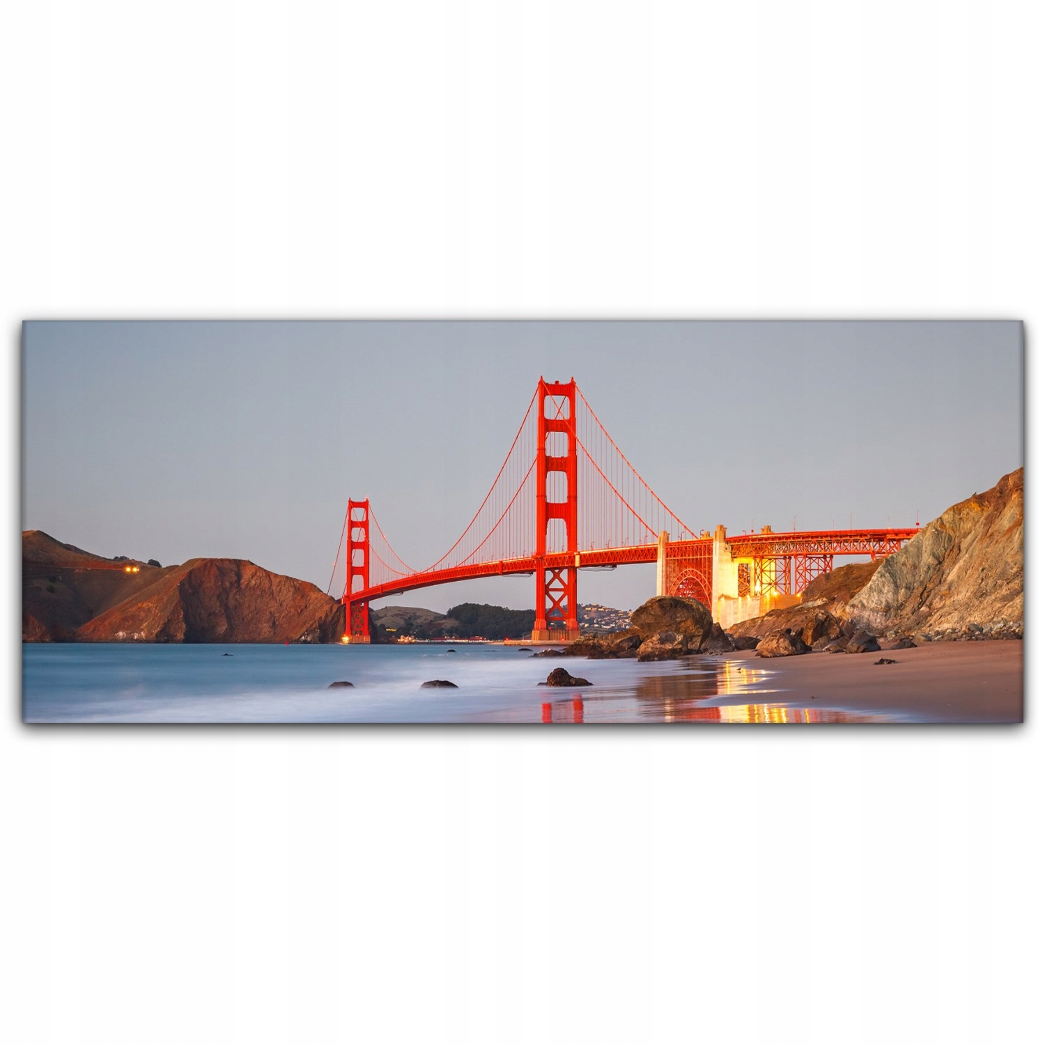 

Canvas na ramie na ścianę 125x50 Golden Gate Most