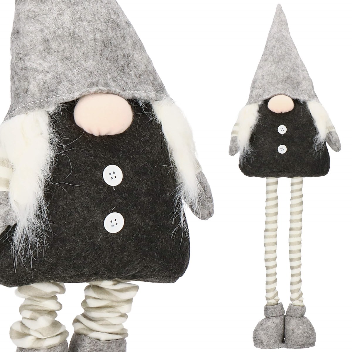 SKRZAT KRASNAL ŚWIĄTECZNY TELESKOPOWY GNOM 73cm Wysokość produktu 73 cm