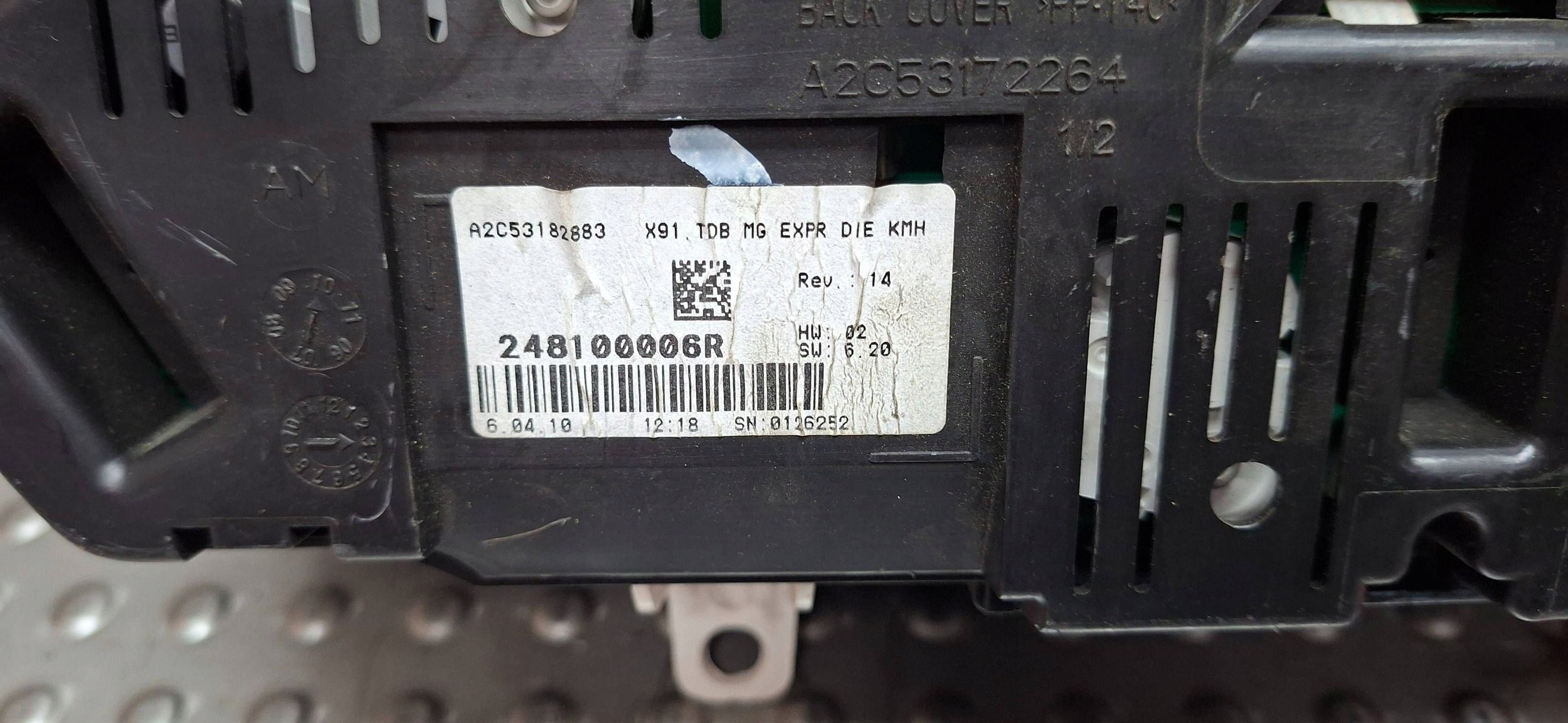 dials 248100006R RENAULT LAGUNA III 2.0 DCI 2007