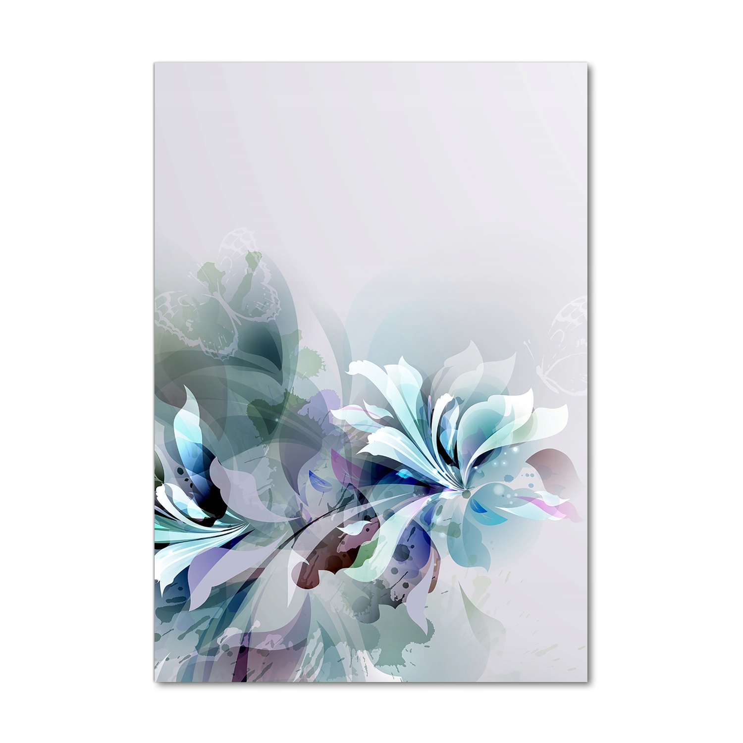 Fotoobraz na skle Abstraktné kvety 70x100 cm
