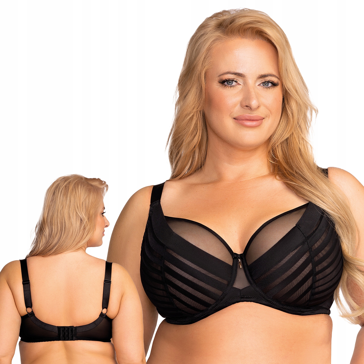 Nessa Alizee N550 černý tyl Podprsenka měkká Měkká 100E