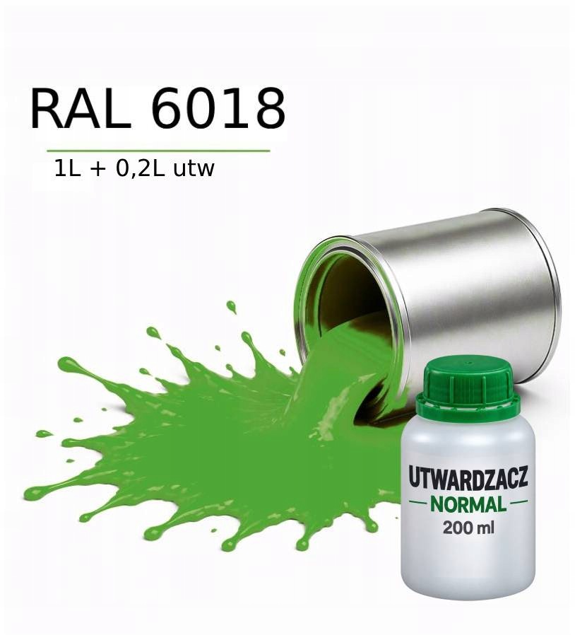Valspar Ral 6018 Barva Dtm Základní Nátěr Polyuretanová 2K Polomat 1L Utw. 0
