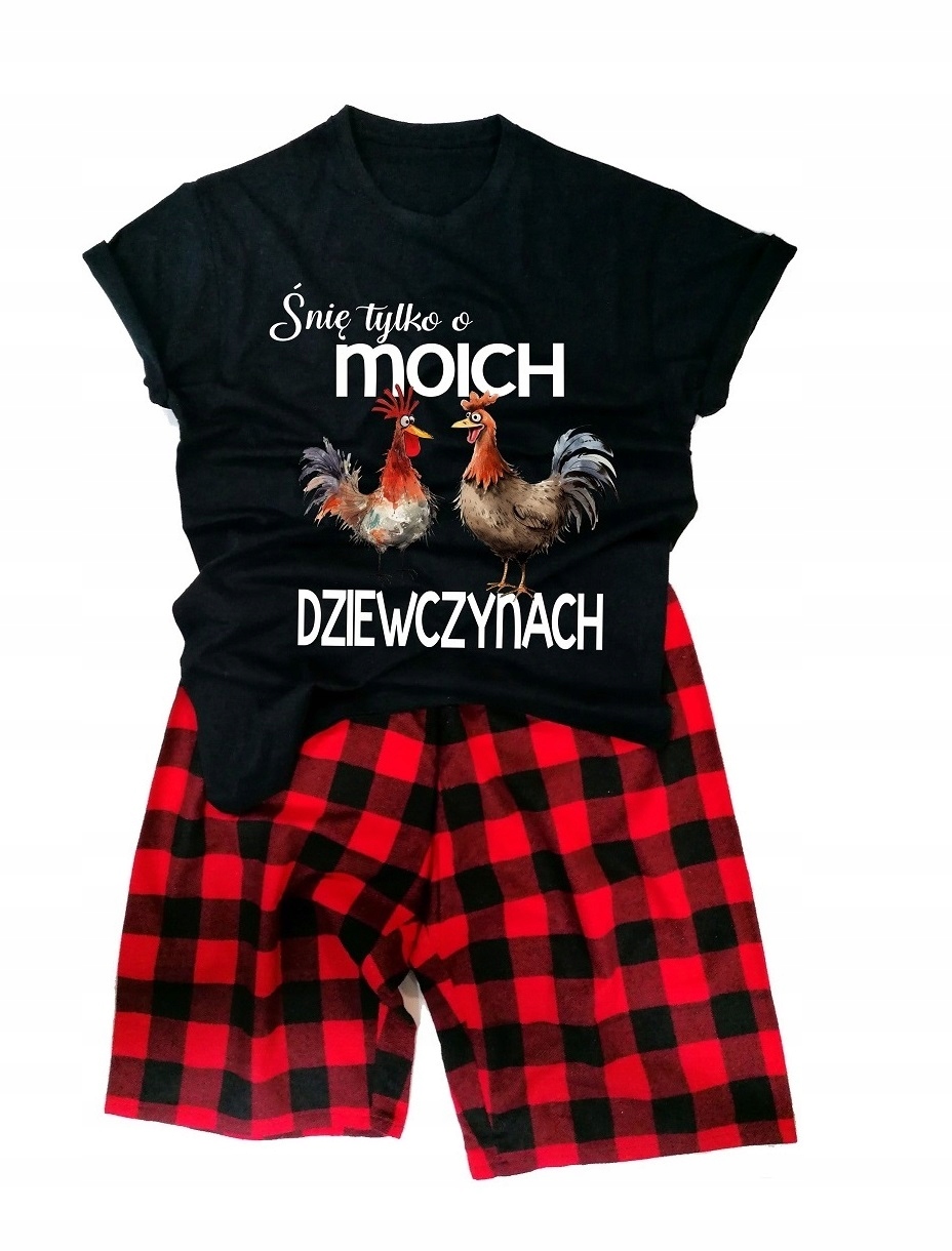 Pánské pyžamo pro Chovatele Kury Pyžamo S Kurami Dárek Pro Zemědělce S