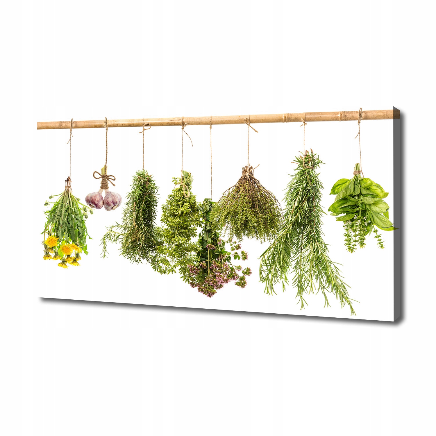 

Foto obraz na płótnie Zioła na sznurku 140x70 cm