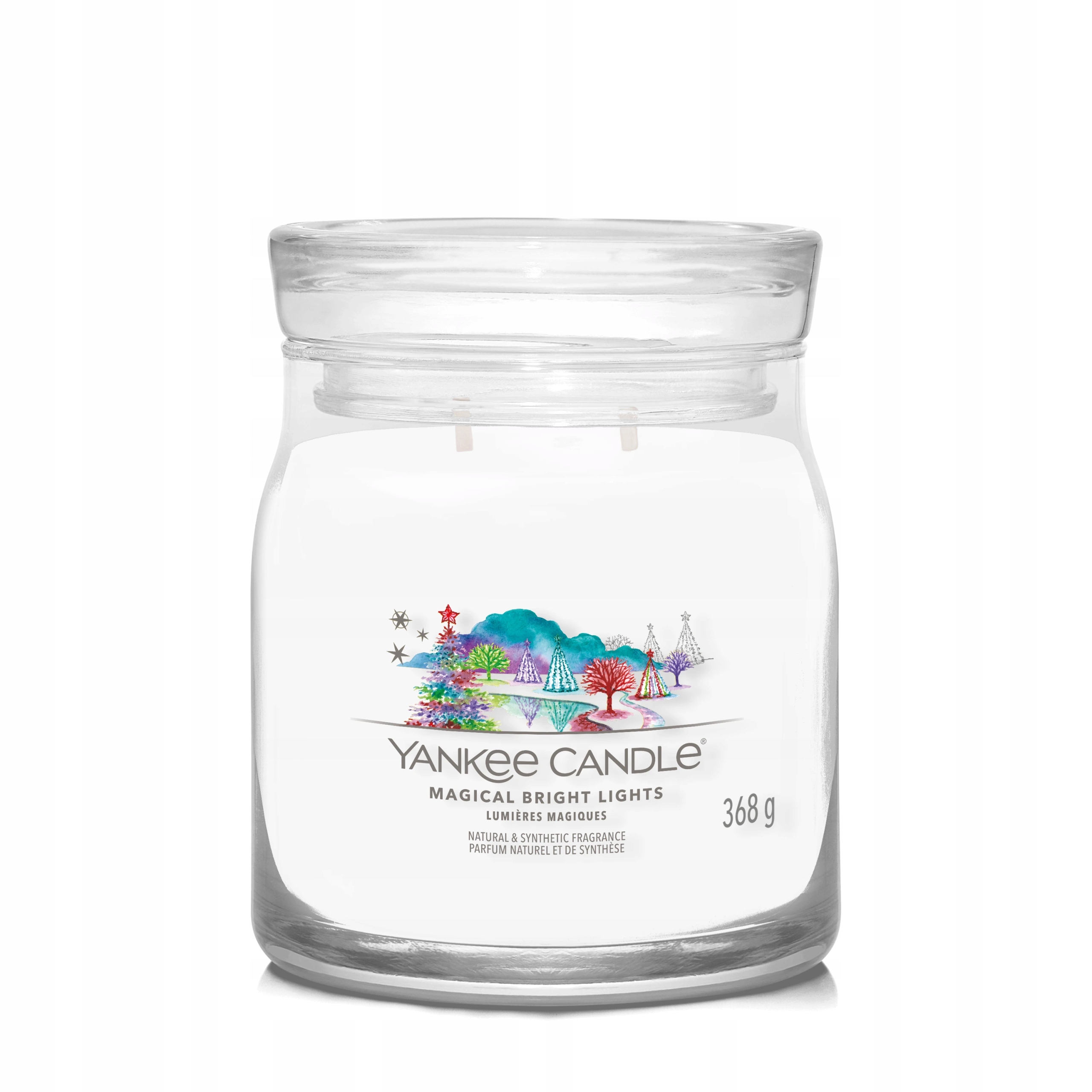 Yankee Candle svíčka Signature ve skle střední Magical Bright Lights 368g
