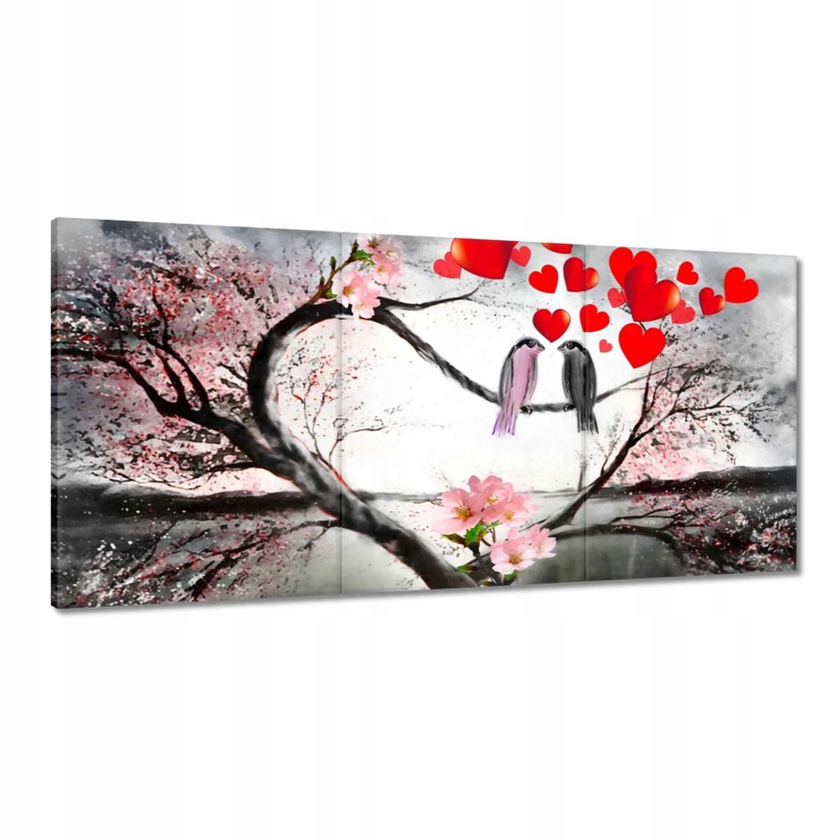 Obrazy 180x90 Zamilovaný pár Srdiečka