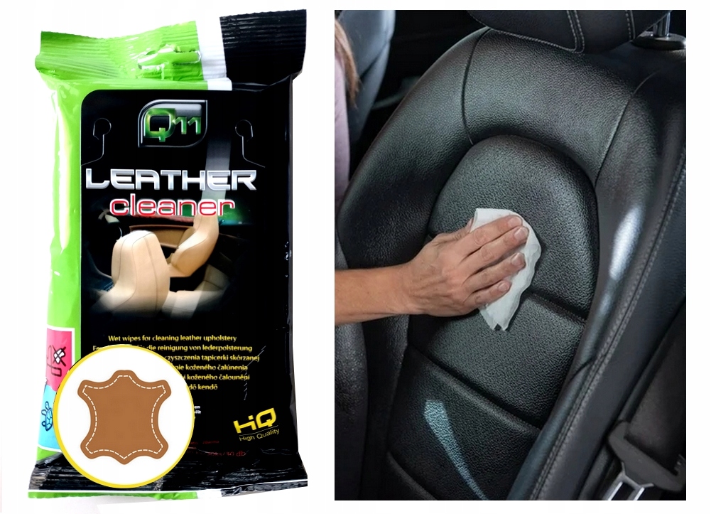 Mokre Chusteczki Ściereczki Do czyszczenia Skóry tapicerki skórzanej 30 szt