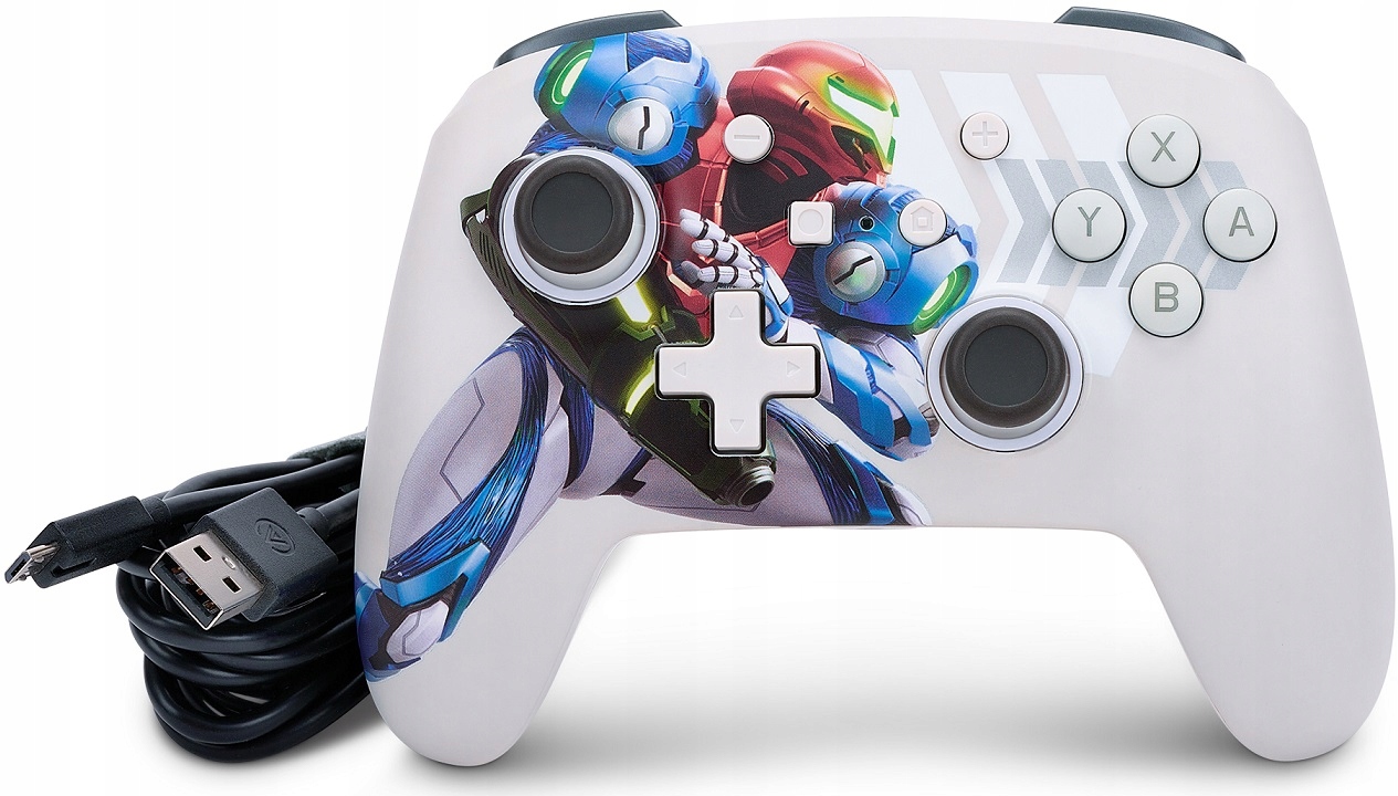 PowerA SWITCH Pad przewodowy Enhanced Metroid Drea Zasilanie USB