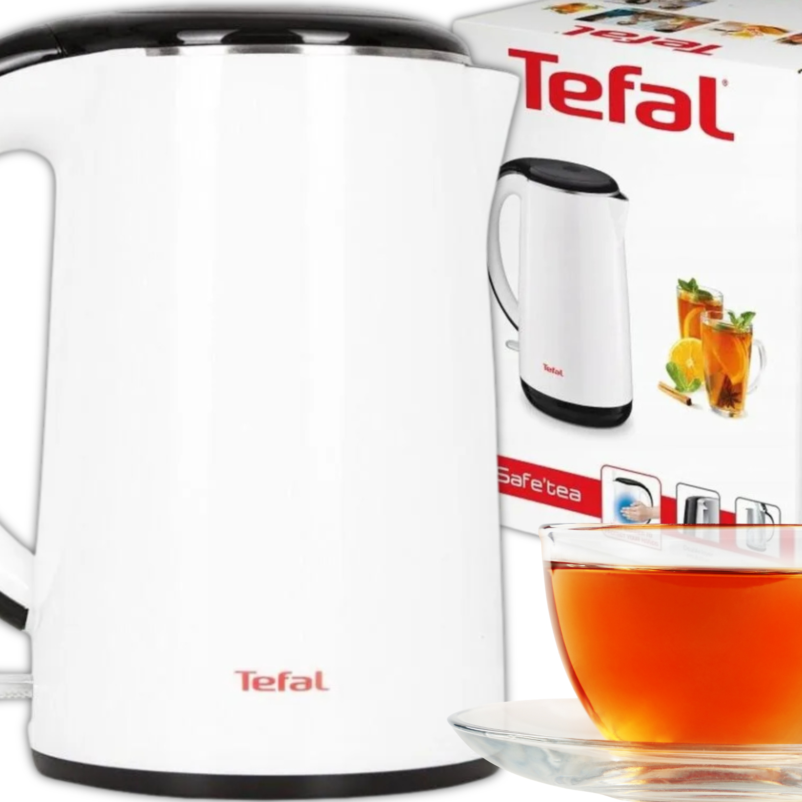 Czajnik Elektryczny Tefal KO260130 1,7L 2150W Biały Izolacja Filtr