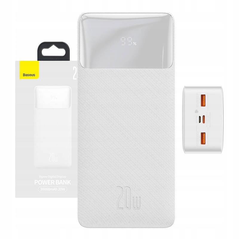 

Baseus Bipow Powerbank 30000mAh 2xUSB Usb-c 20W 3A