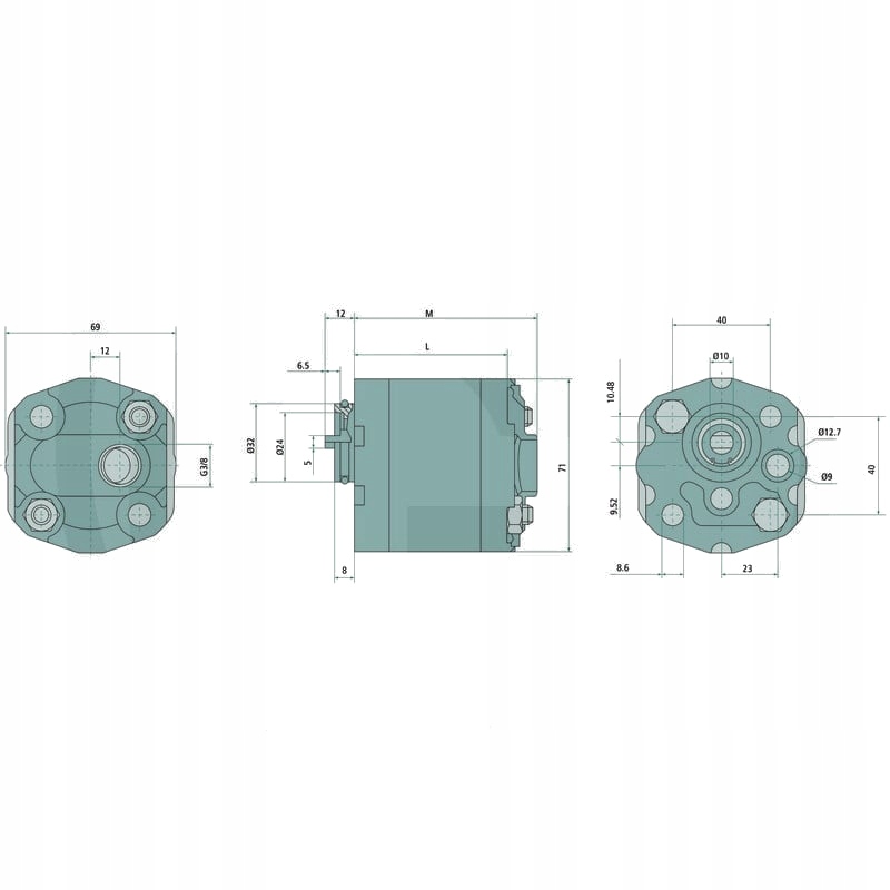 GRANIT Gr-1 Pump 5,8cc Right Compact Aggr. Numer katalogowy części 87020088