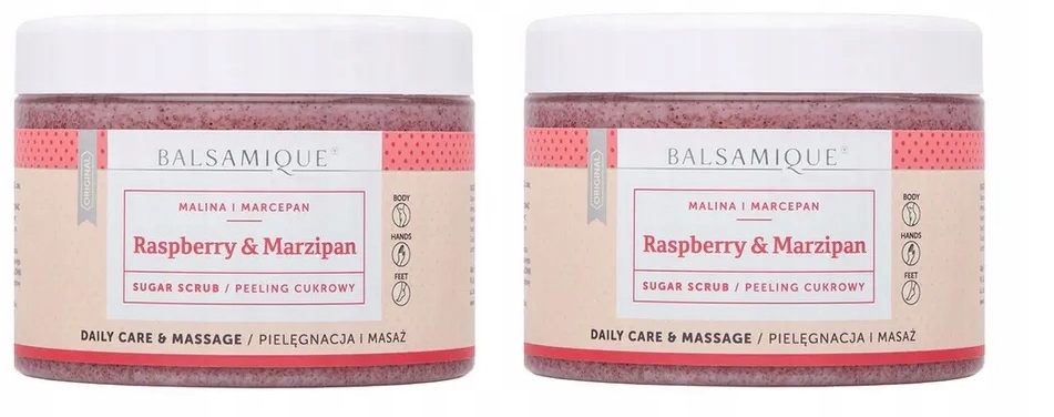Peeling Cukrowy Malina Z Marcepanem Balsamique