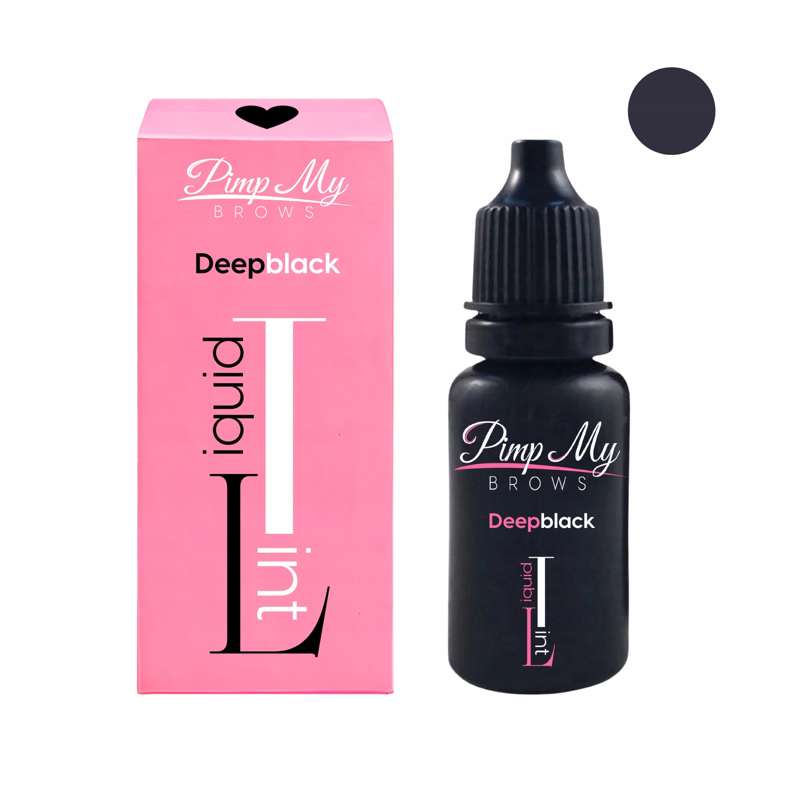 Tekutá Barva na obočí a aerograf 15 ml Pimp My Brows deep black
