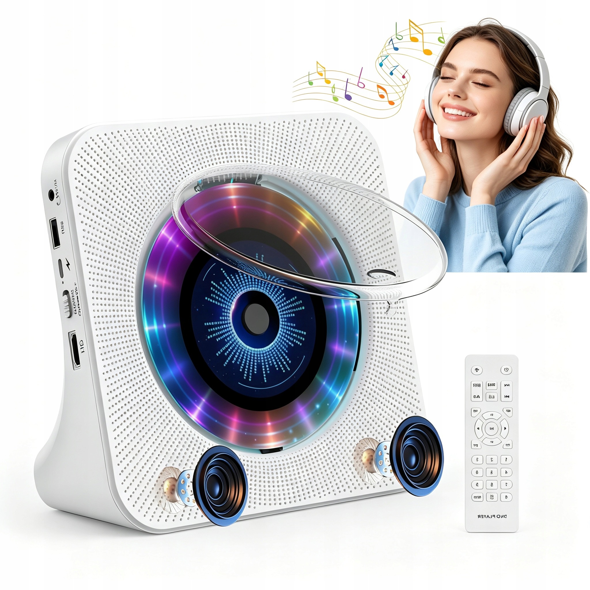 Přenosný Bluetooth MP3 Přehrávač Podporuje Mnoho Audio Formátů V Bílé Barvě