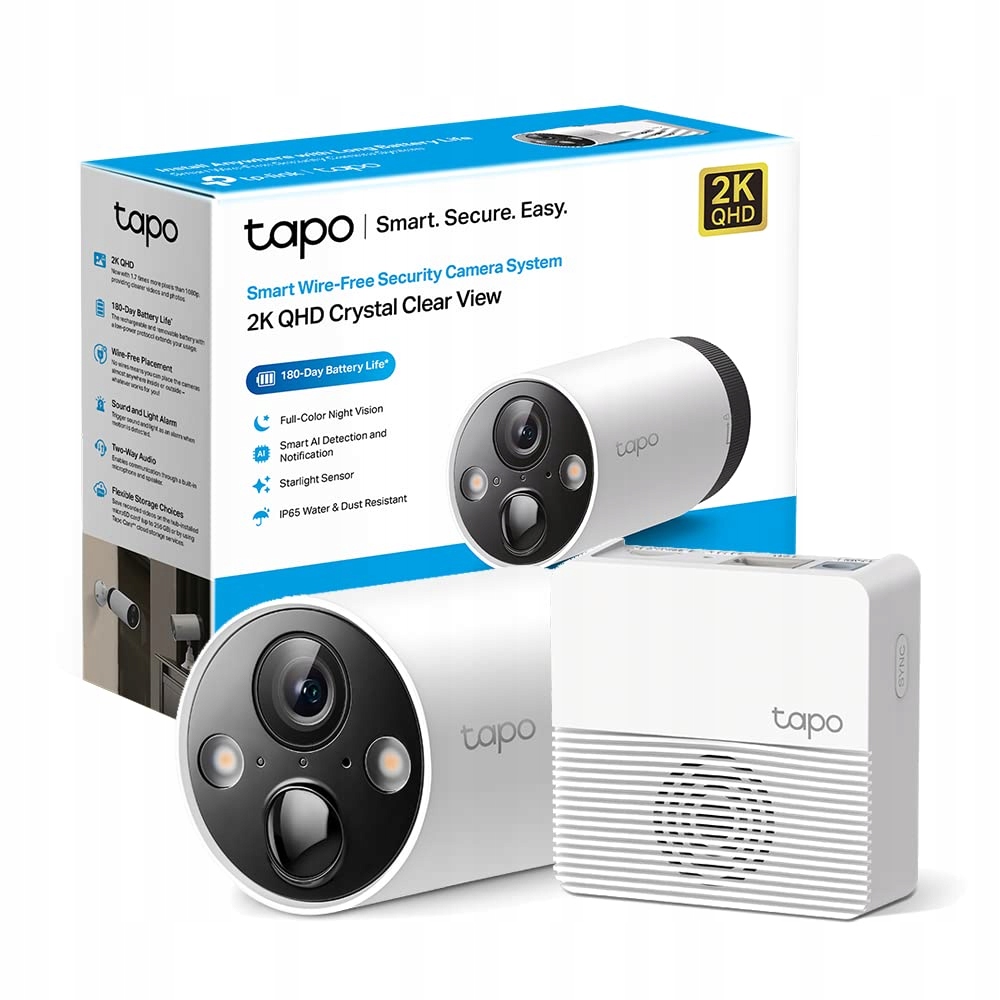 TP-Link Tapo C420S1 Smart Wire-Free Security Camera System 1-Camera System