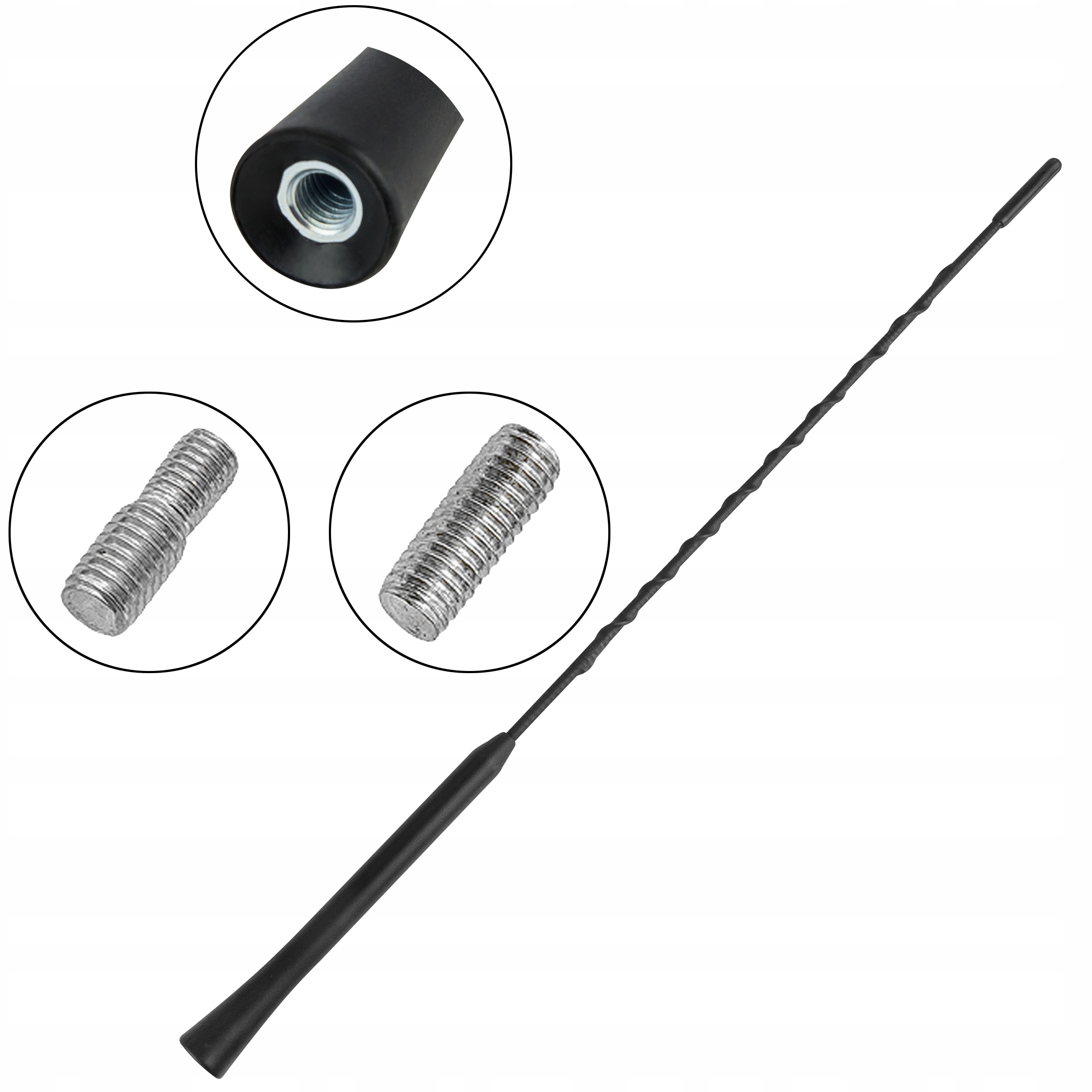 

Antena Samochodowa Bat Maszt 40cm Uniwersalny M6/5