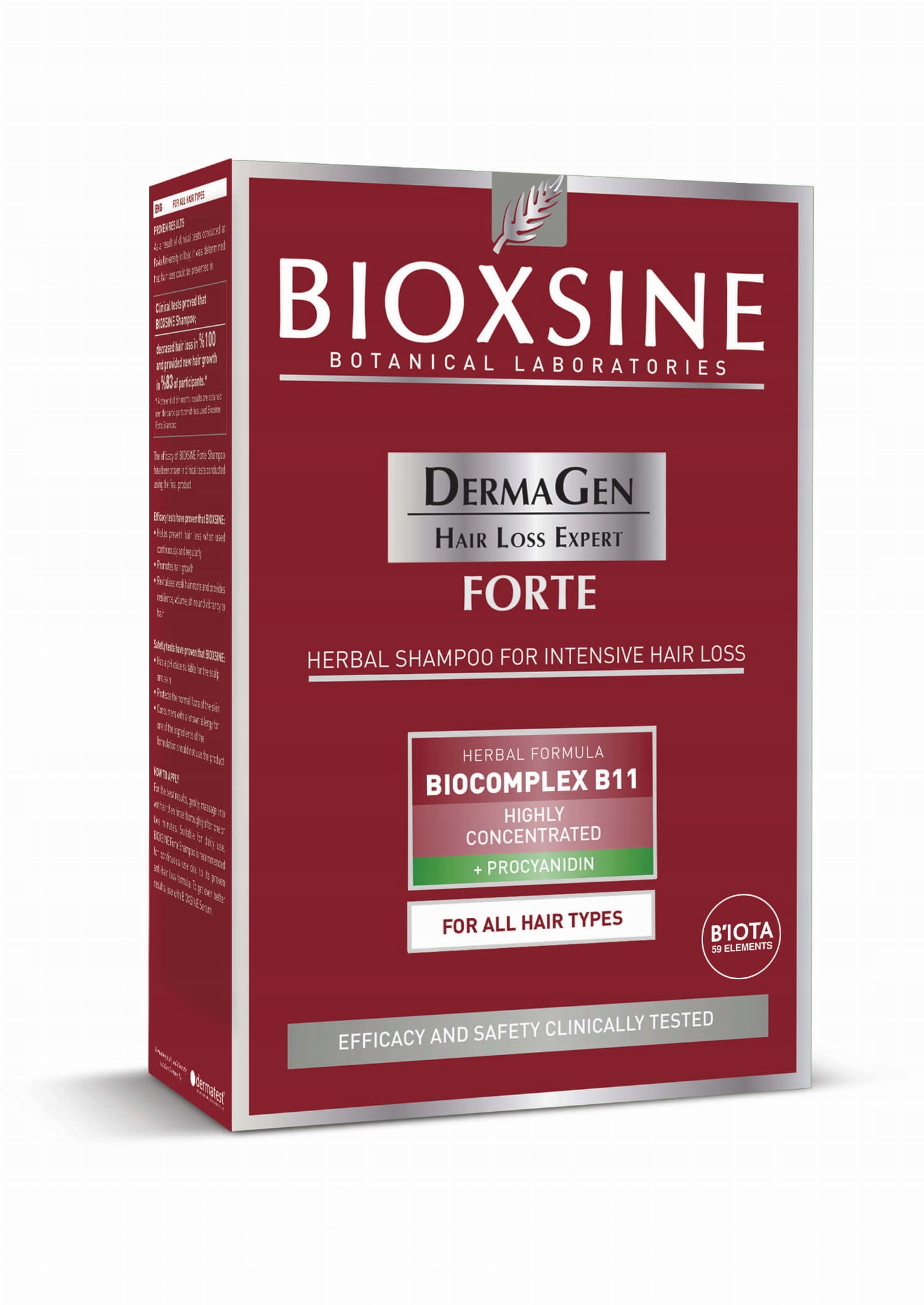

Bioxsine DermaGen Forte ziołowy szampon 300 ml
