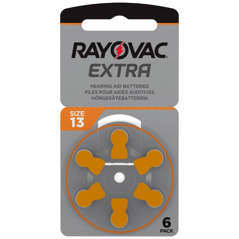 

Rayovac Extra 13 Emf PR48 Baterie słuchowe 6 szt.