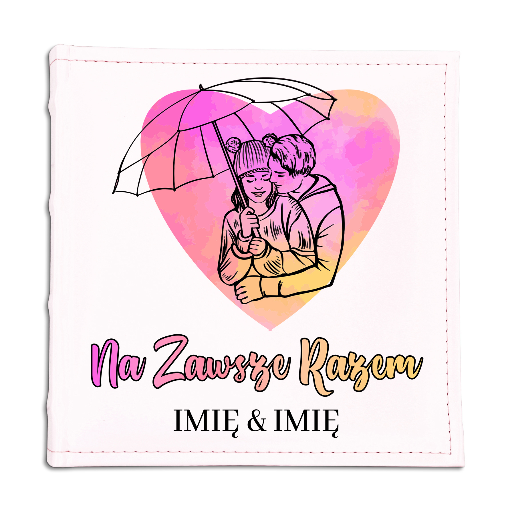 Album Na Fotky Kůže Navždy Společně *jména* Valentýna Výročí Dárek