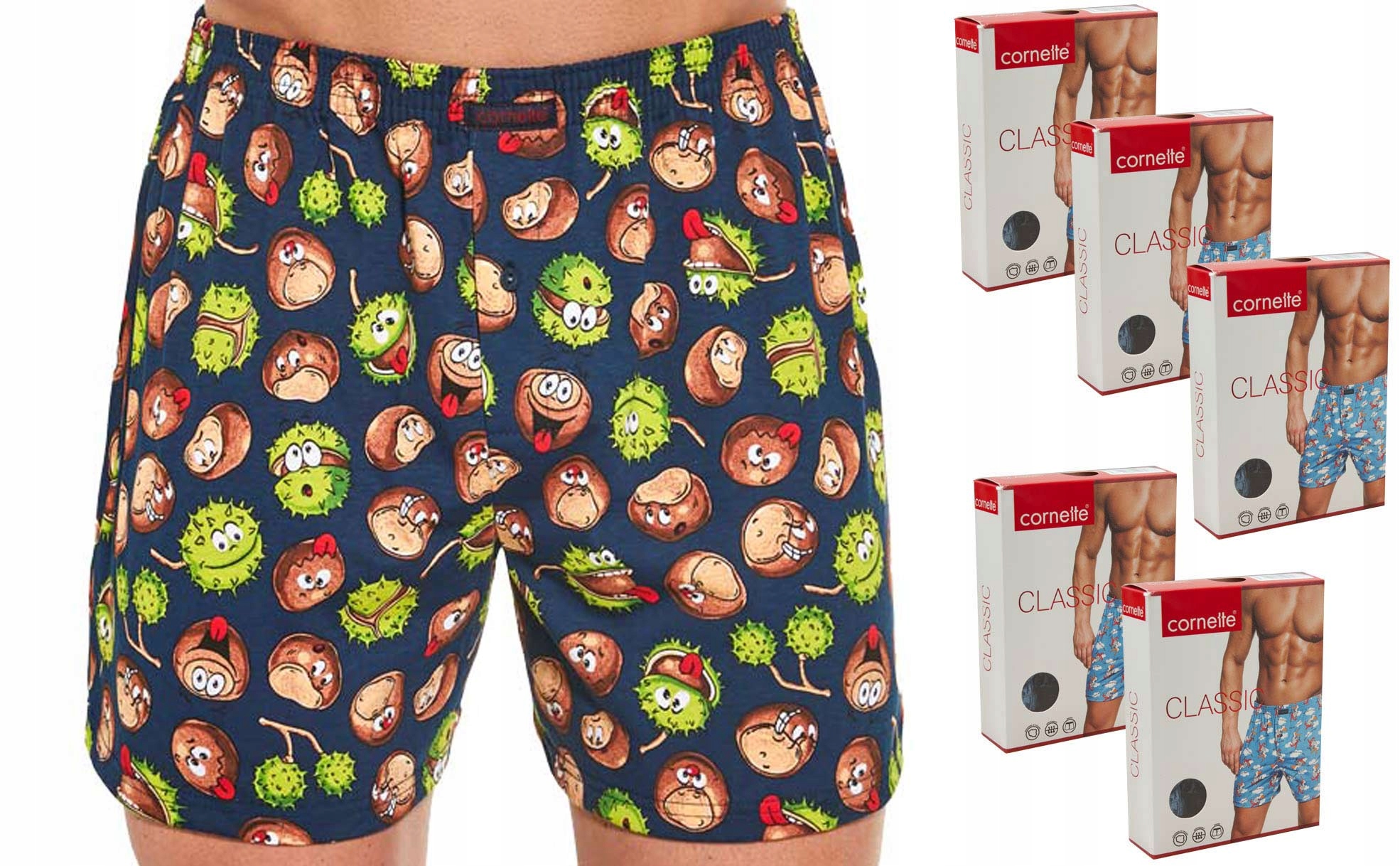 

Bokserki luźne Cornette Classic 5 szt. XXL *mix*