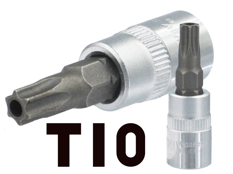 Bit Nasadka Klucz Ampułowy Torx T10 Z Otworem 1/4