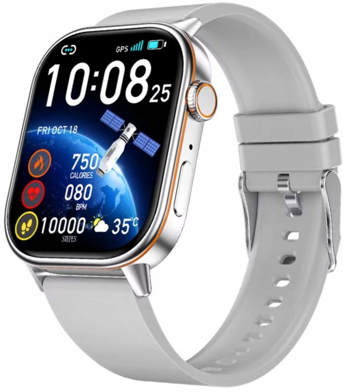 Chytré Hodinky Rubicon RNCF42 S Gps Kompasem Připojení Krokoměr Kalorie Srdeční Frekvence