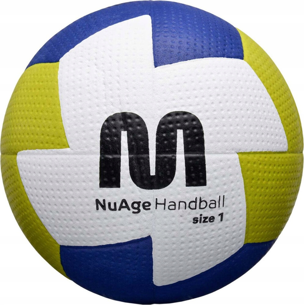 PIŁKA RĘCZNA METEOR NUAGE JUNIOR 1 BIAŁO-ŻÓŁTO-GRANATOWA 16692 r 1