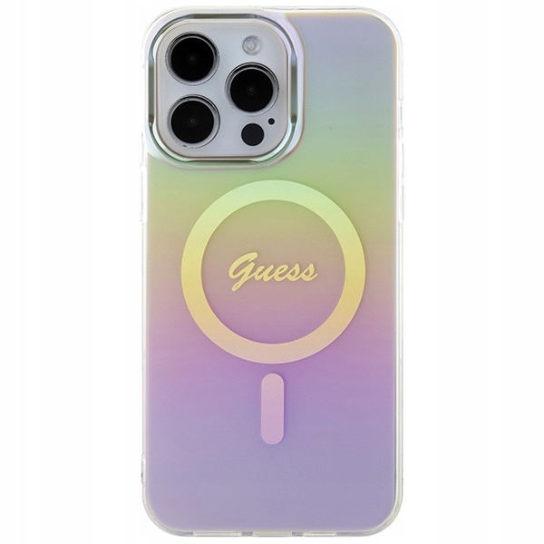 Pouzdro Guess pro iPhone 15 Pro Max, obal MagSafe, barevné překrytí pouzdra
