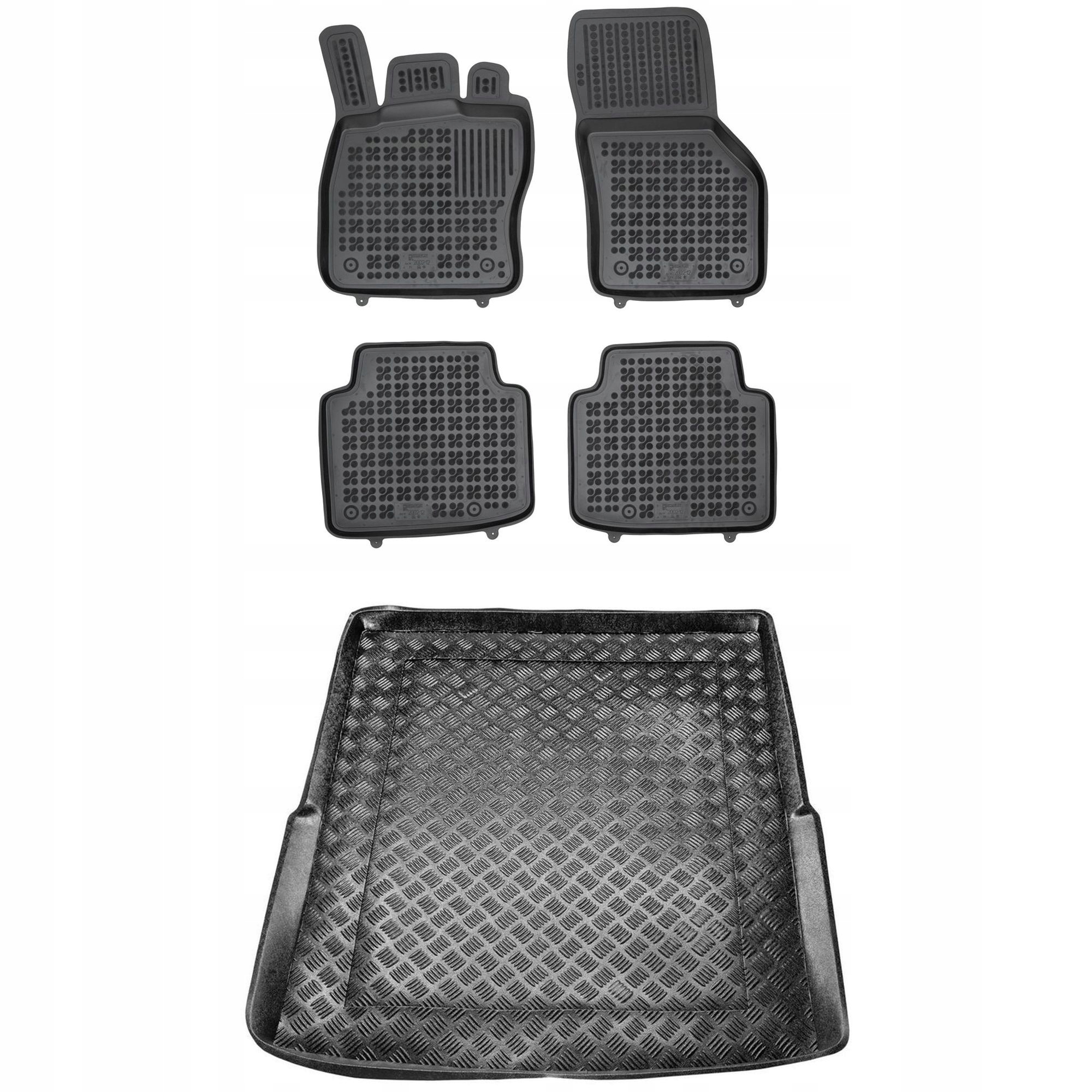 Sada koberčekov a rohoží Škoda Superb III 2015-2023 Kombi, horná podlaha, batožina