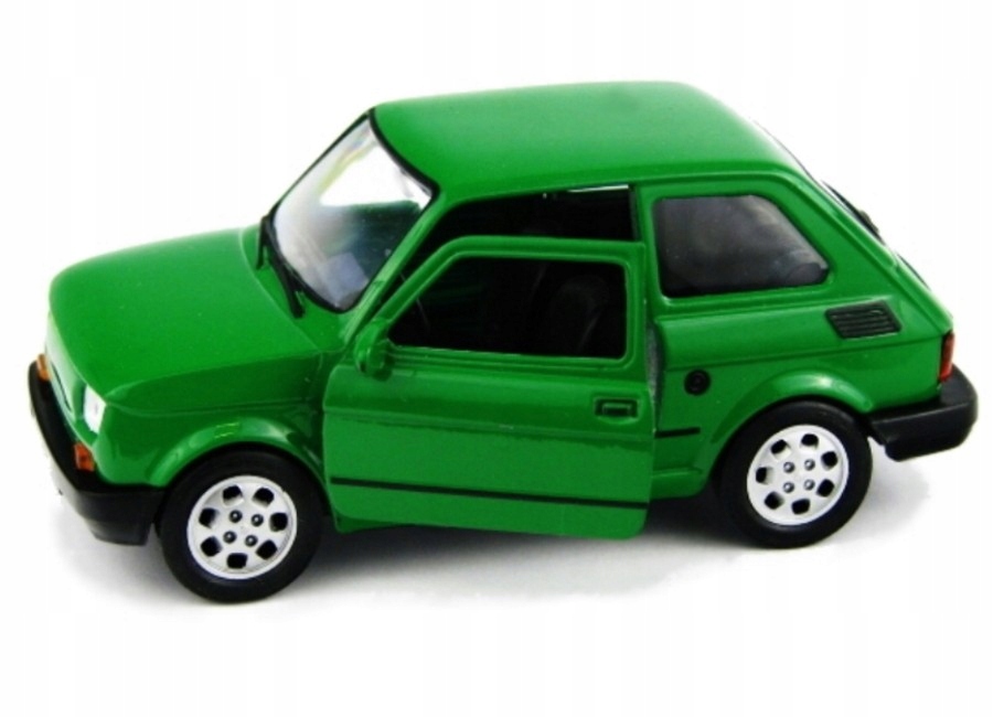 FIAT 126p MODEL METAL WELLY 1:34 ZIELONY MALUCH